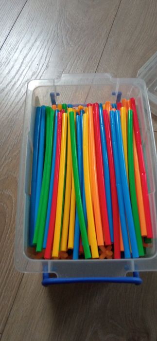 Słomki klocki konstrukcyjne 400 sztuk