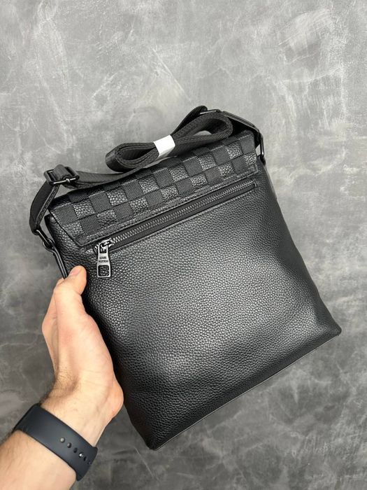 Мужская кожаная сумка Louis Vuitton чоловіча шкіряна барсетка