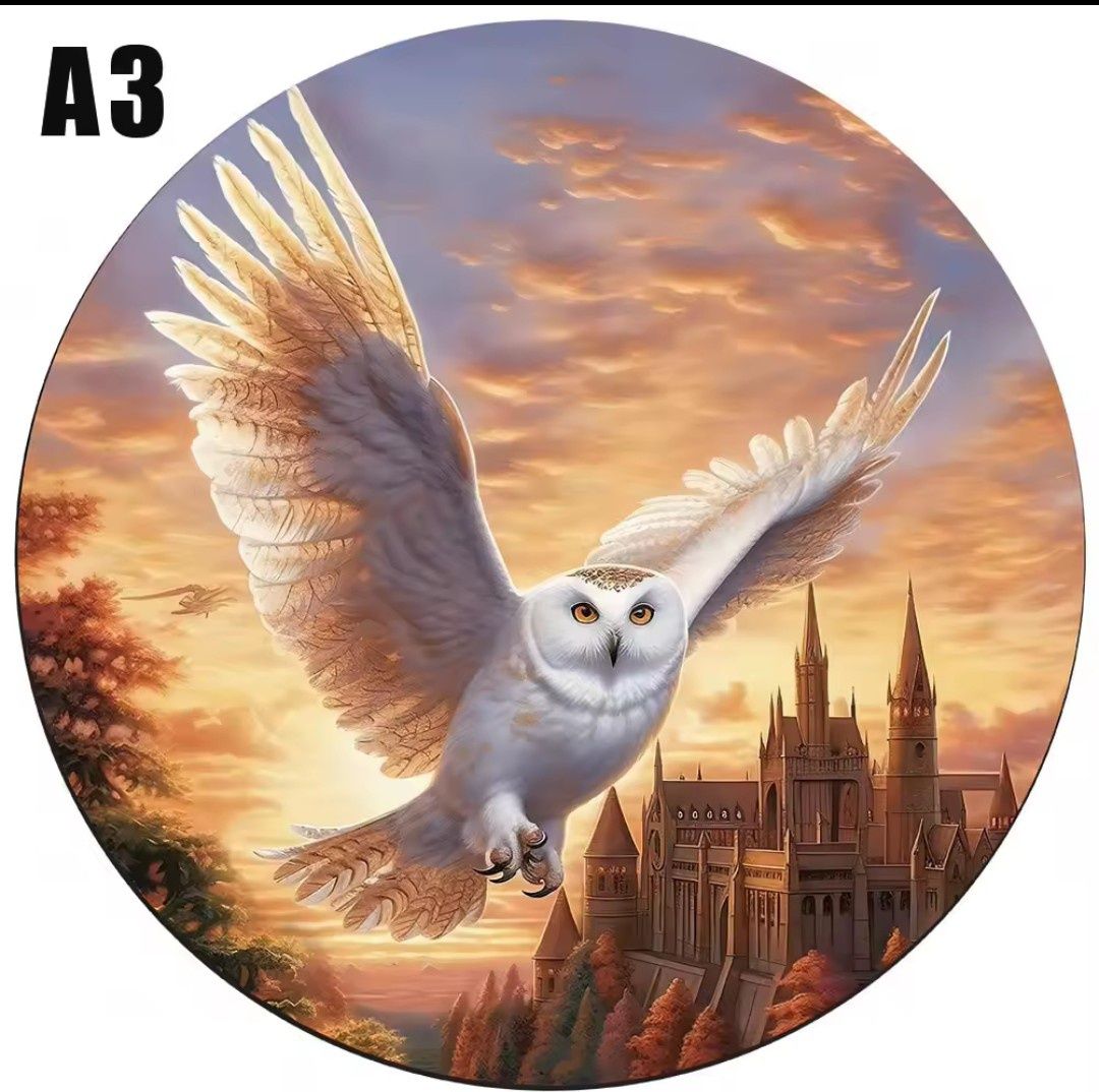 Puzzle drewniane Wooden A3-Sowa Śnieżna Hedwiga NOWE