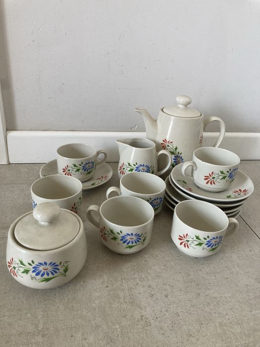 Ładny zestaw kawowy porcelana Chodzież