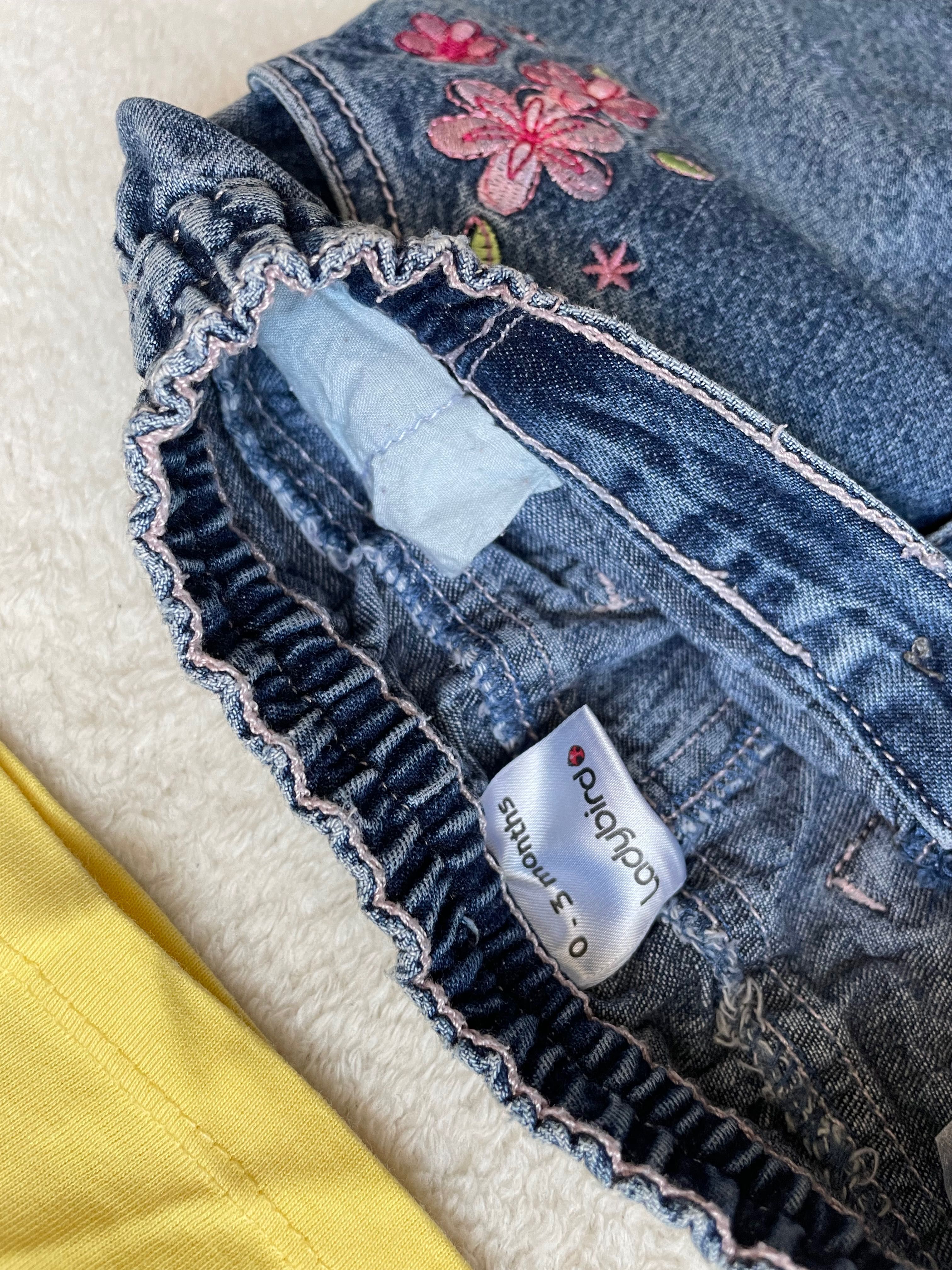 Одяг для дівчинки 0-6 міс: джинси кофтинка футболка костюм