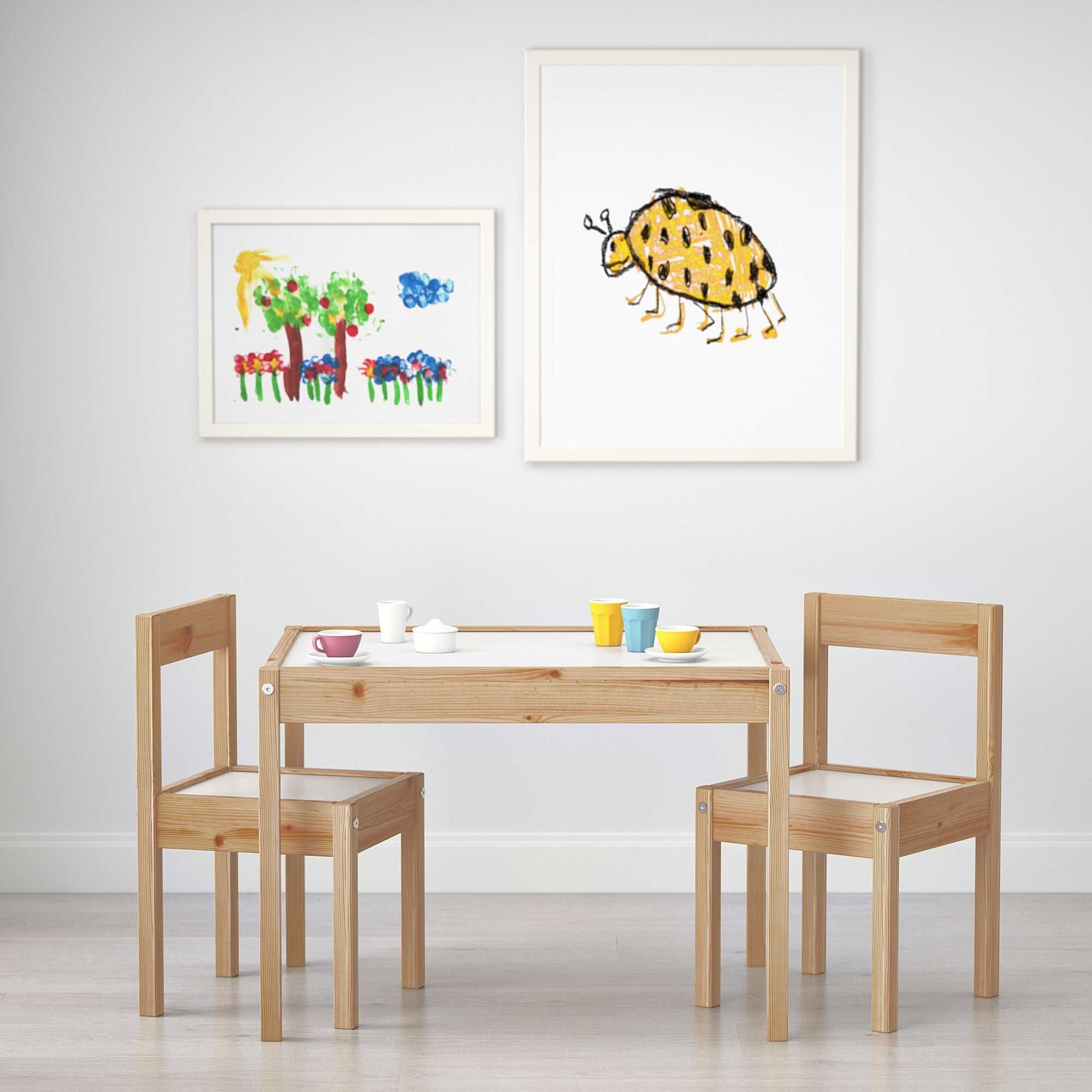 ІКЕА Дитячий стіл та 2 стільці LÄTT детский стол комплект ЛЕТТ икеа