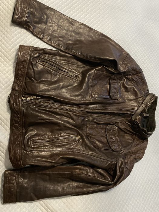 Kurtka skórzana męska Massimo Dutti