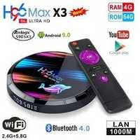 Смарт ТВ приставка Smart TV H96 Max X3 4/64 Android 9 Андроїд ТВ бокс