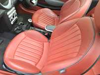 Fotele sport czerwona skora Mini Cooper R56
