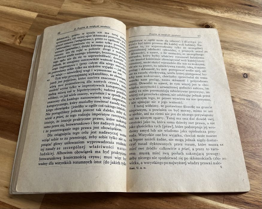Uzasadnienie metafizyki moralności Immanuel Kant