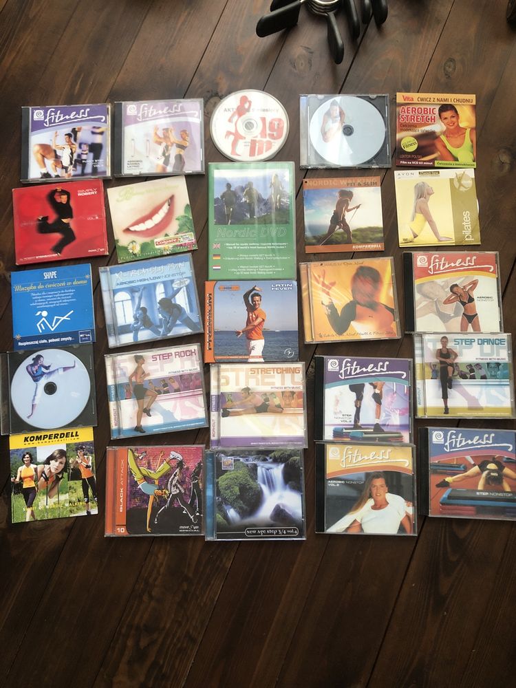 Zestaw plyt fitness CD DVD