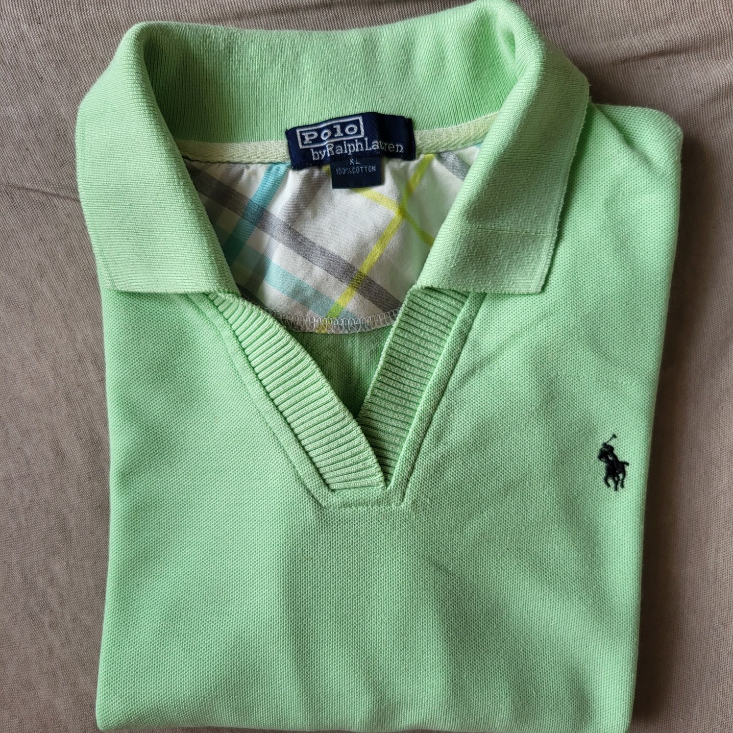 Koszulka polo Ralph Lauren zielona XL