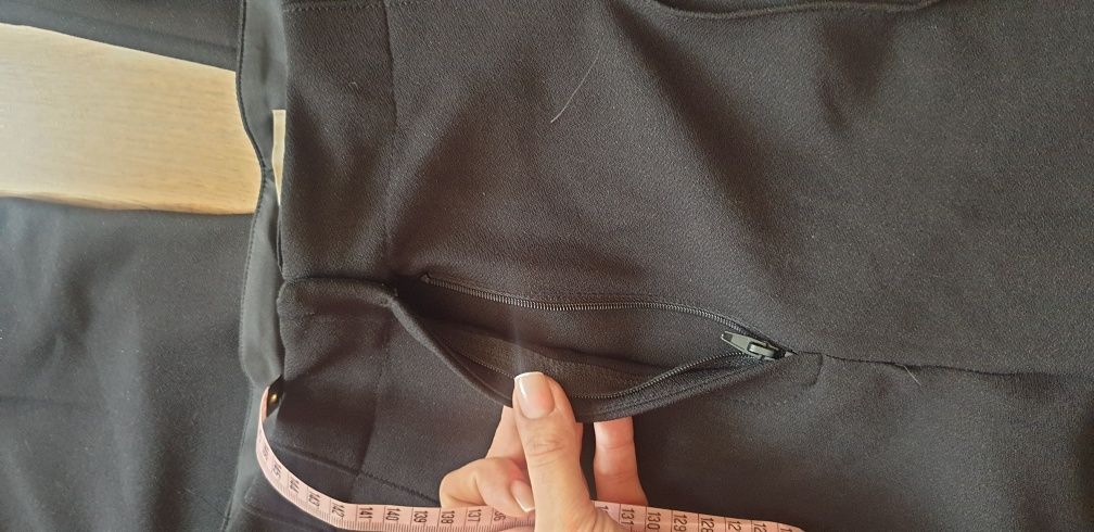Nowe z metkami szerokie spodnie czarne h&m M 170/80
