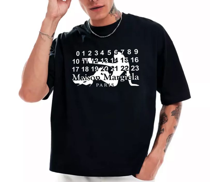 Мужские футболки Maison Margiela Paris Logo  мейсон марджела унисекс