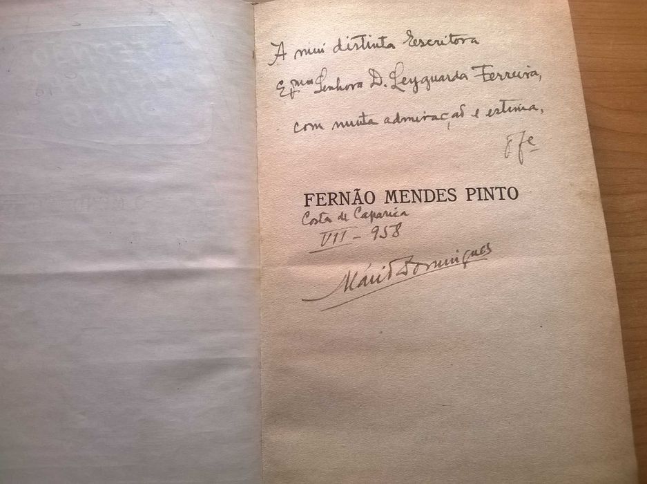 Fernão Mendes Pinto (Autografado) - Mário Domingues