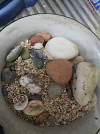Песок крупный и камни для аквариума