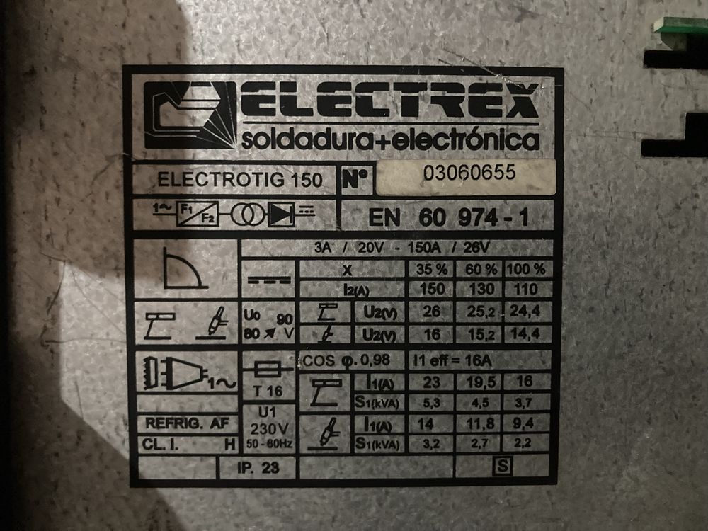 Aparelho de soldar Inverter Tig Electrex