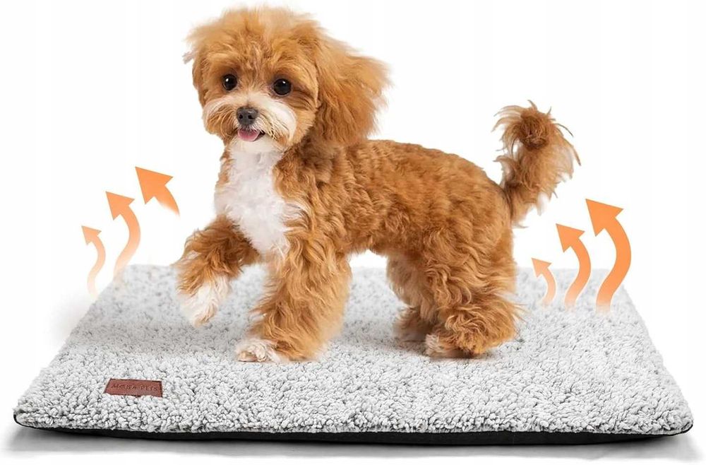Legowisko dla psa kota termiczne samogrzewcze antypoślizgowe 74x48cm