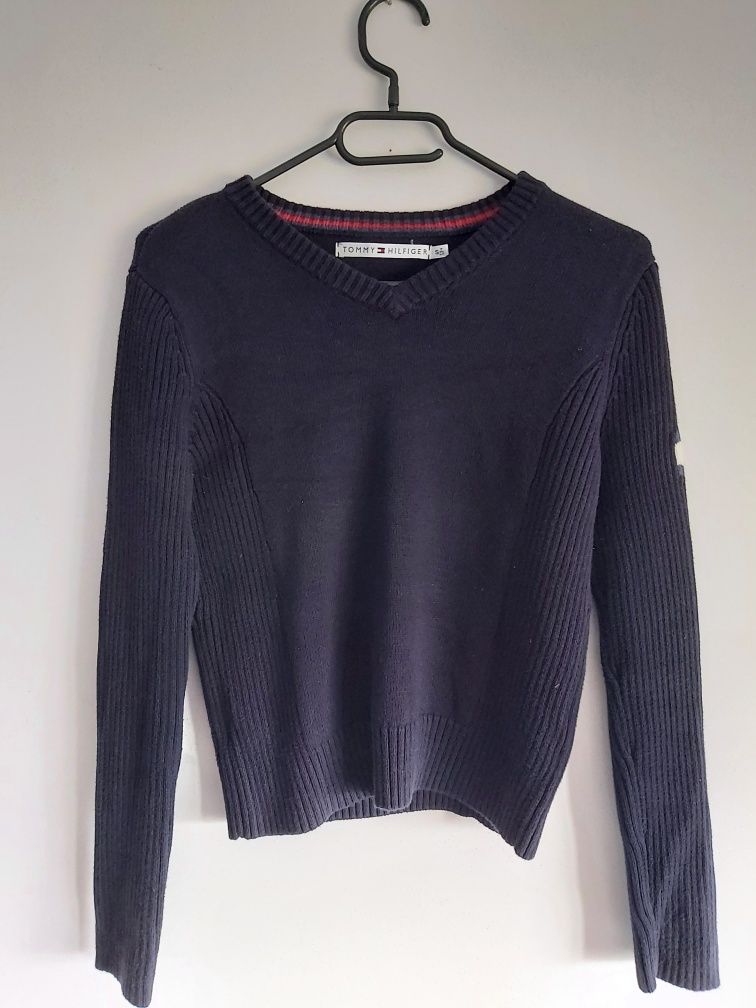 Granatowy sweter Tommy Hilfiger