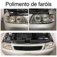 Polimento de faróis