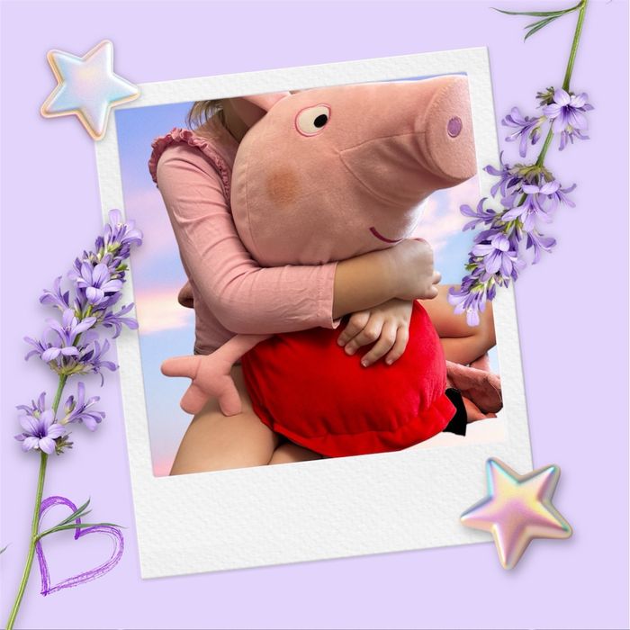 Велика м'яка іграшка Свинка Пеппа 60см Peppa Pig