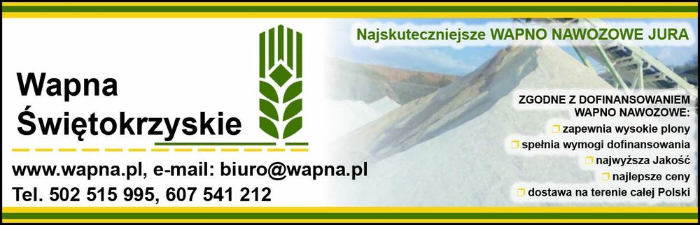 Wapno Nawozowe Węglanowe, Magnezowe, Kreda, Tlenkowe -Dotacje-Jakość**