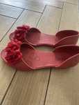 Damskie buty baleriny gumowe CCC rozmiar 39 czerowne kwiaty