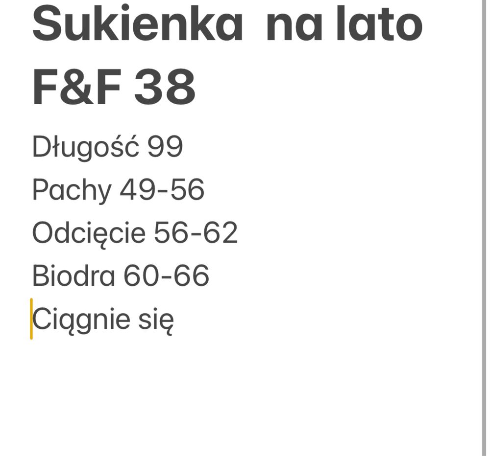 Sukienka na lato F&F rozmiar 38 len