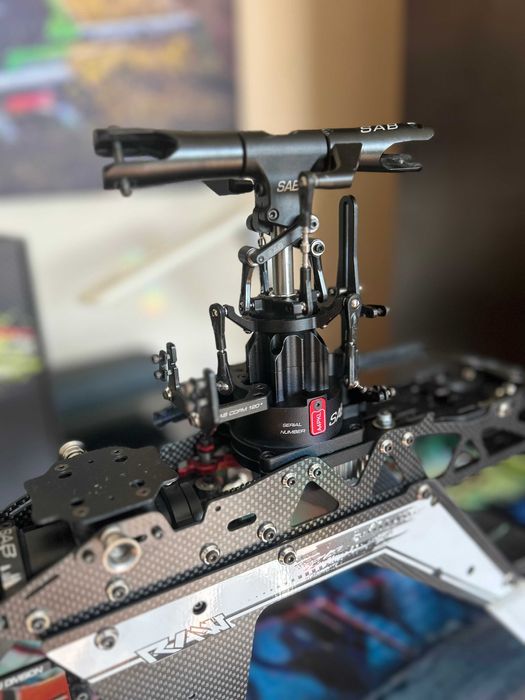 Helikopter RC Goblin Raw 580 zdalnie sterowany model SAB 2 kabiny