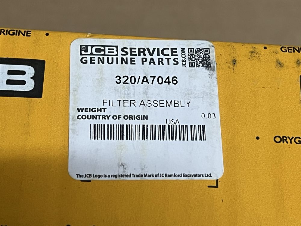 Pompka paliwa z filtrem kompletna separator JCB ORYGINAŁ 320/A7046