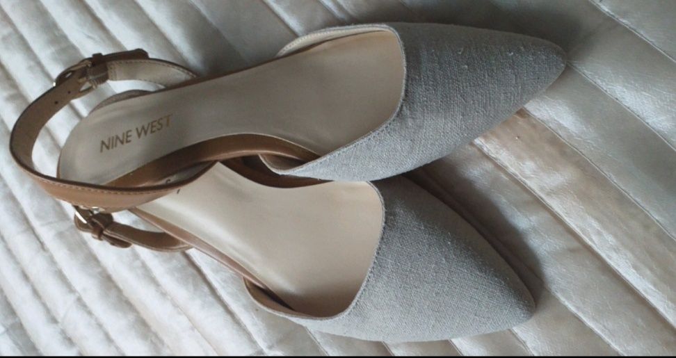 Sandały Nine West Czółenka Damskie Półbuty bez pięty