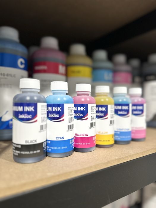 Чорнила InkTec E0017 для Epson - набір 6 кольорів по 100мл, Корея