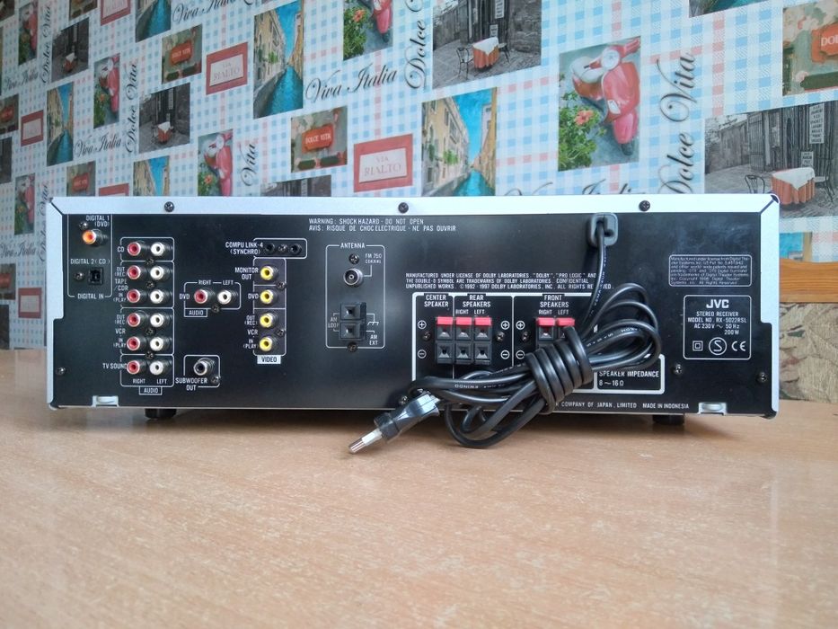 Мощный и функциональный JVC RX-5022R,2×140 Вт,OPTICAL,гарантия!