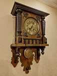 Gustav Becker P42 настенные часы, старинные, немецкие часы, с боем.