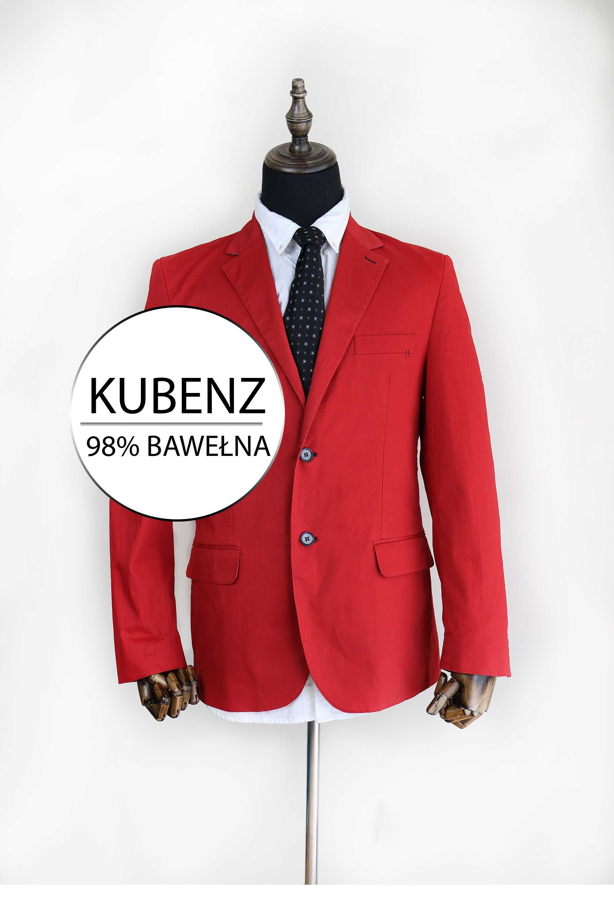 Marynarka męska czerwona Kubenz bawełniana 176/52