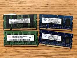 Pamięć RAM SO-DIMM - Zestaw 4 kości - 3x1GB + 1x2GB