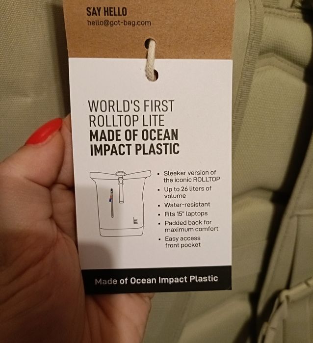 Plecak Rolltop Got Bag Unisex 26L