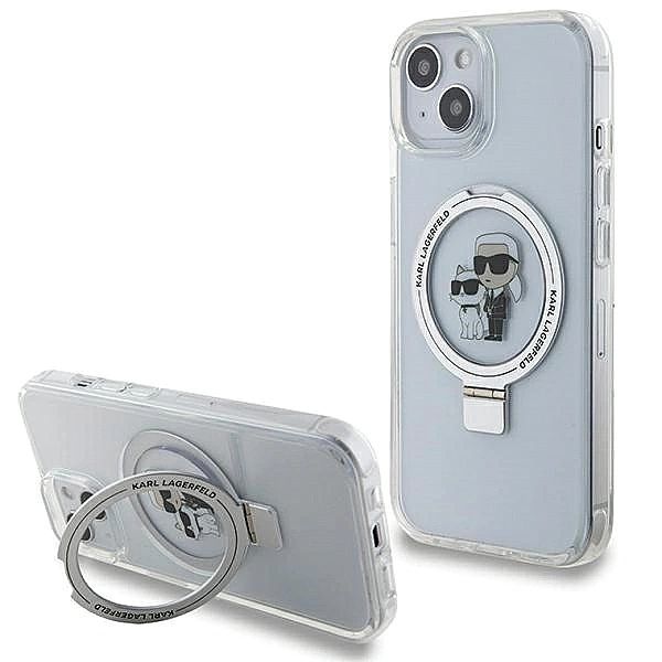 Etui Karl Lagerfeld Ring Stand Karl&Choupettte MagSafe na iPhone 15 /