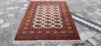 Bokhara pakistański dywan wełniany tkany ręcznie 184 x 121 cm wełna