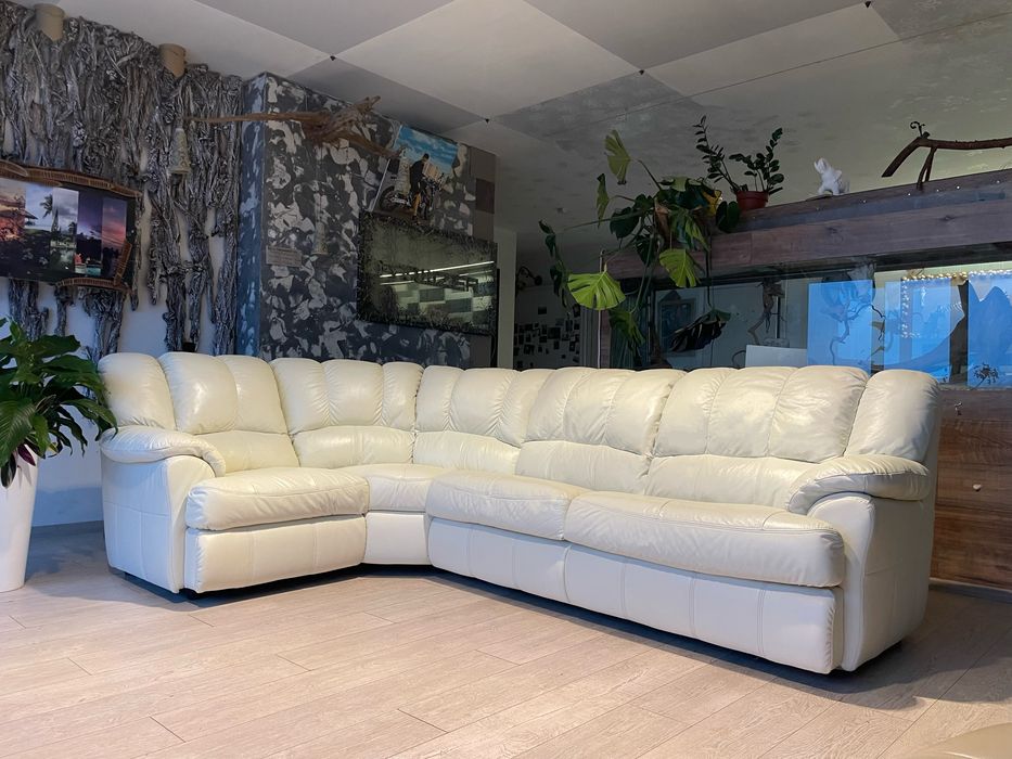 Шкіряний(кожаный)кутовий диван Gala Collezione.Стан відмінний