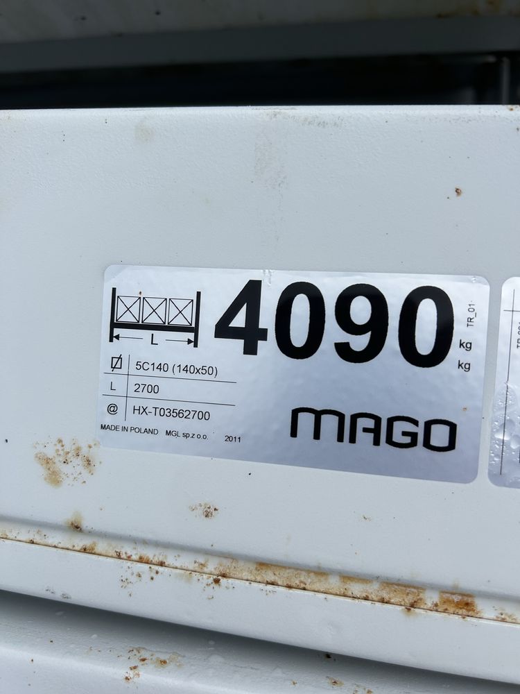 Regały magazynowe bardzo mocne Mago 4000 kg na półkę Transport