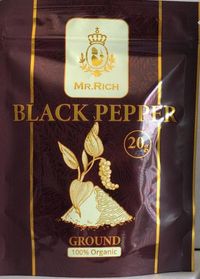 Черный перец молотый Mr.Rich " Black Pepper" 20гр. Германия