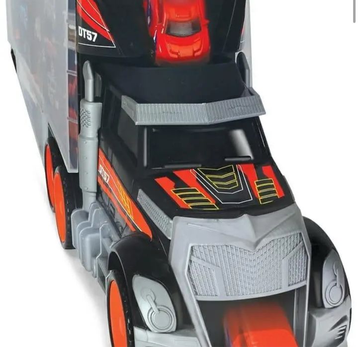 Детская игрушка трейлер для перевозки машин длина 62 см