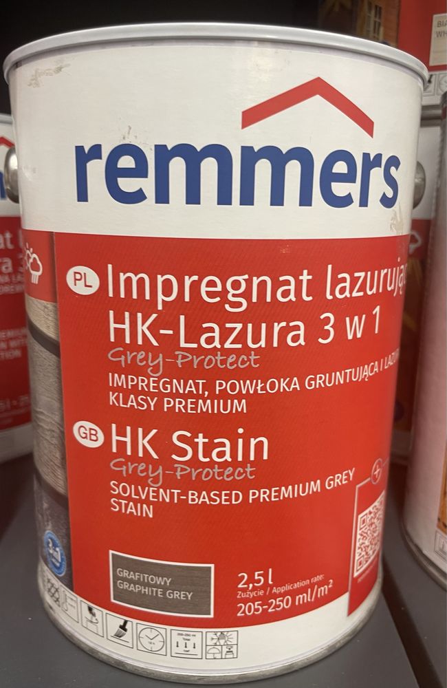 Impregnat do drewna 2,5 l. Remmers HK-Lasur 3 w 1