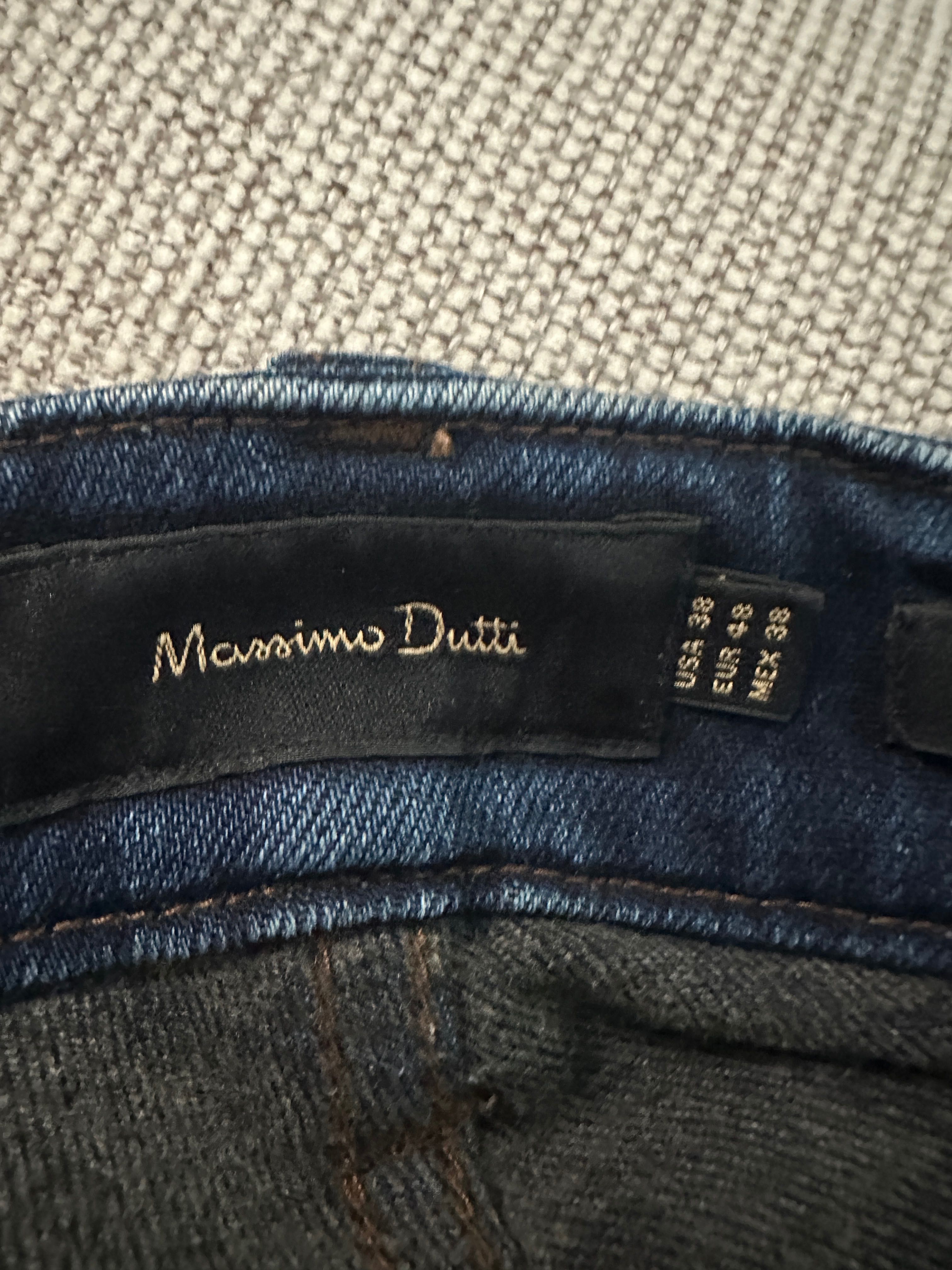 Jeansy Massimo Dutti – Relaxed Fit – Rozmiar 38 – Granatowe