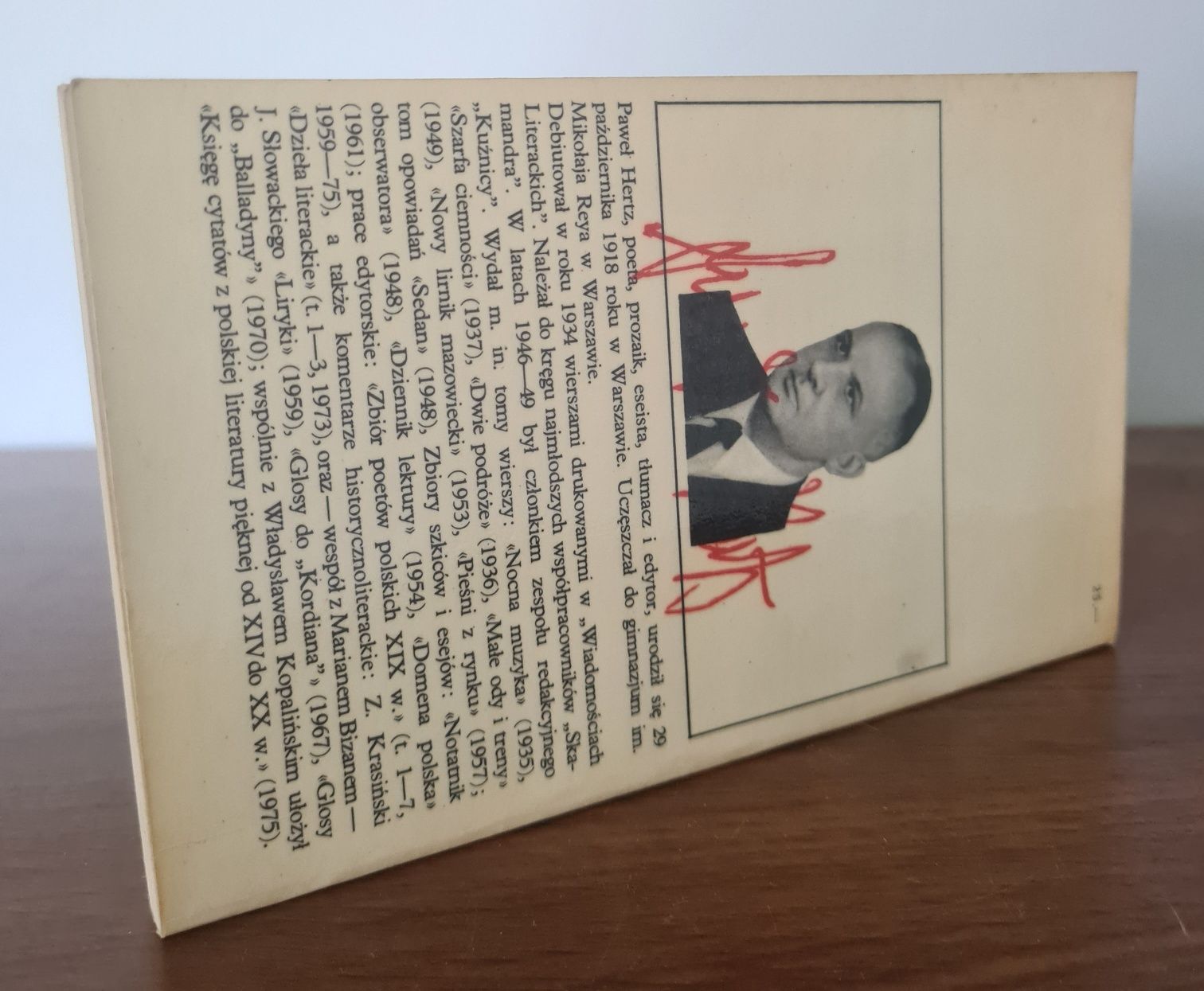 Portret Słowackiego - Paweł Hertz. Książka z 1976 roku