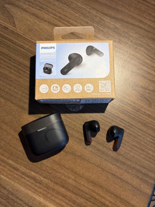 Słuchawki bezprzewodowe douszne philips TAT2139BK