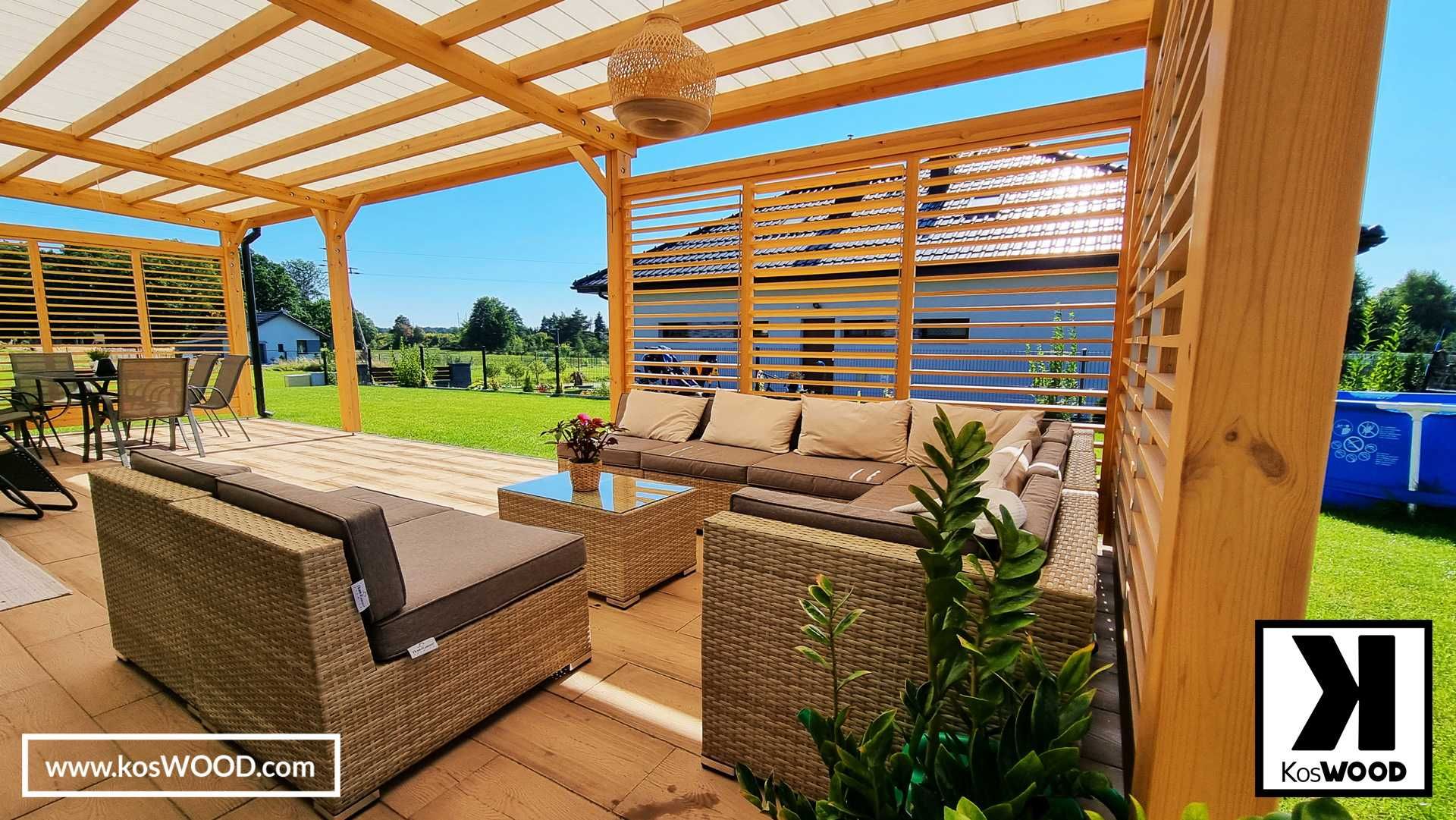 Zadaszenie Tarasu, Wiata, Pergola i wiele więcej! Koswood.com