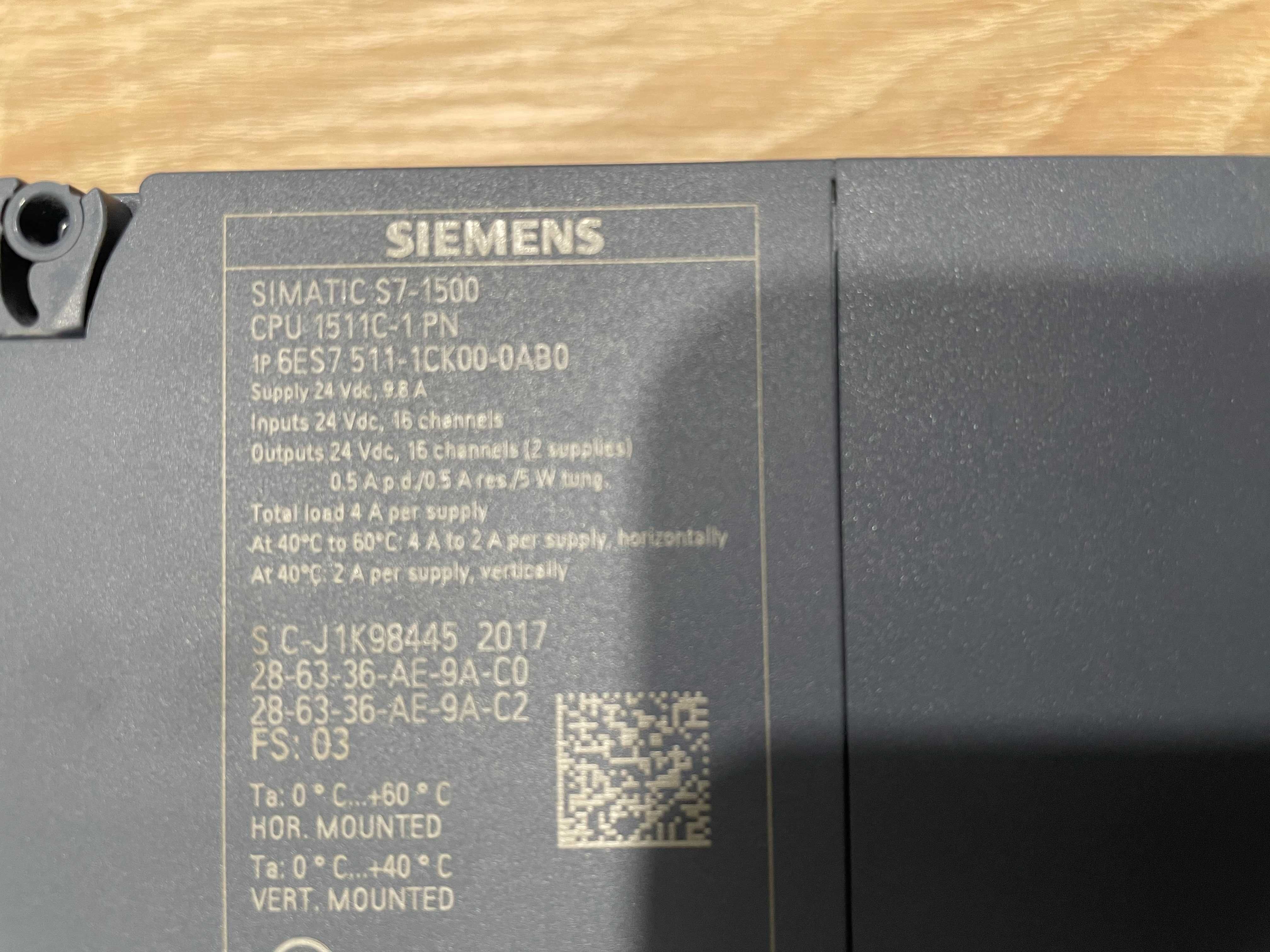 Siemens Simatic S7-1500 6ES7 511-1CK00-0AB0