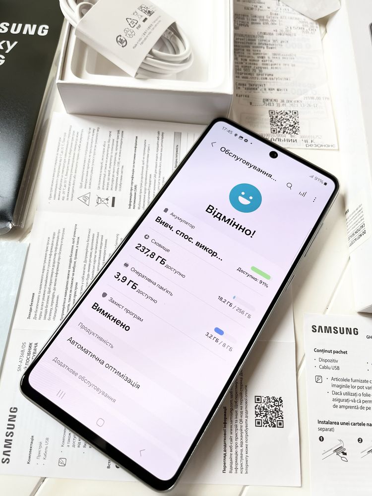 8/256gb Samsung A73 5G Новий стан! Чек!