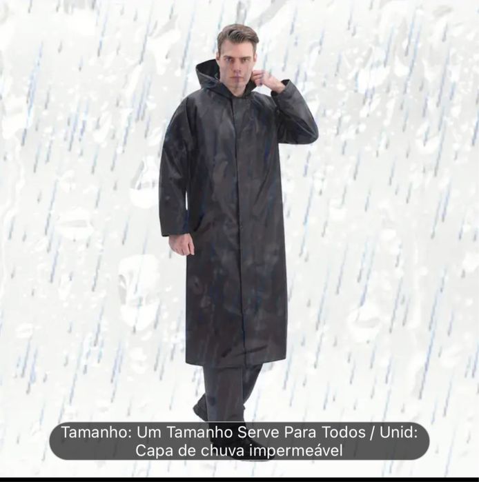 CAPA DE CHUVA A PROVA DAGUA ADULTO