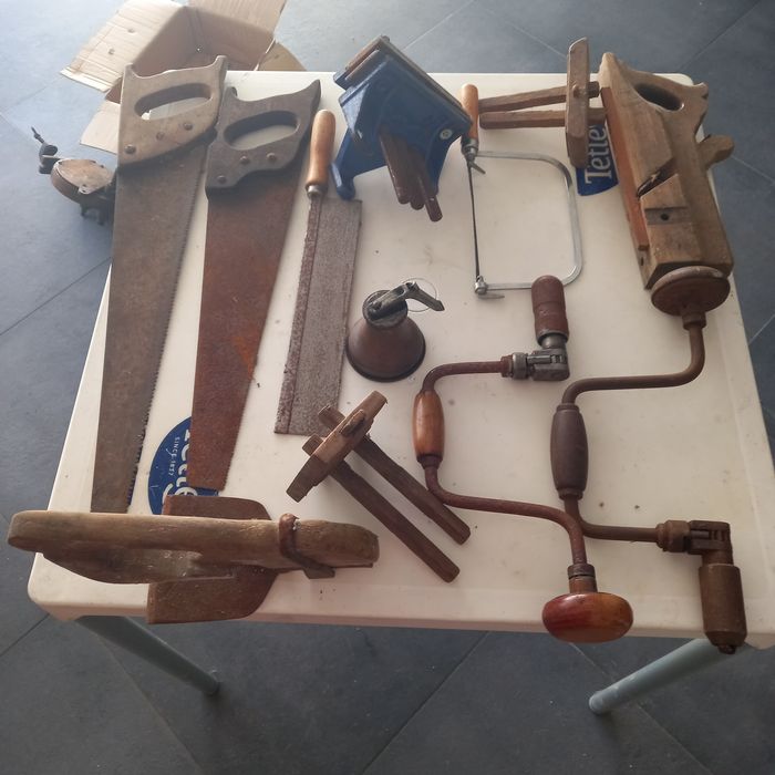 Conjunto de ferramentas carpintaria marcenaria