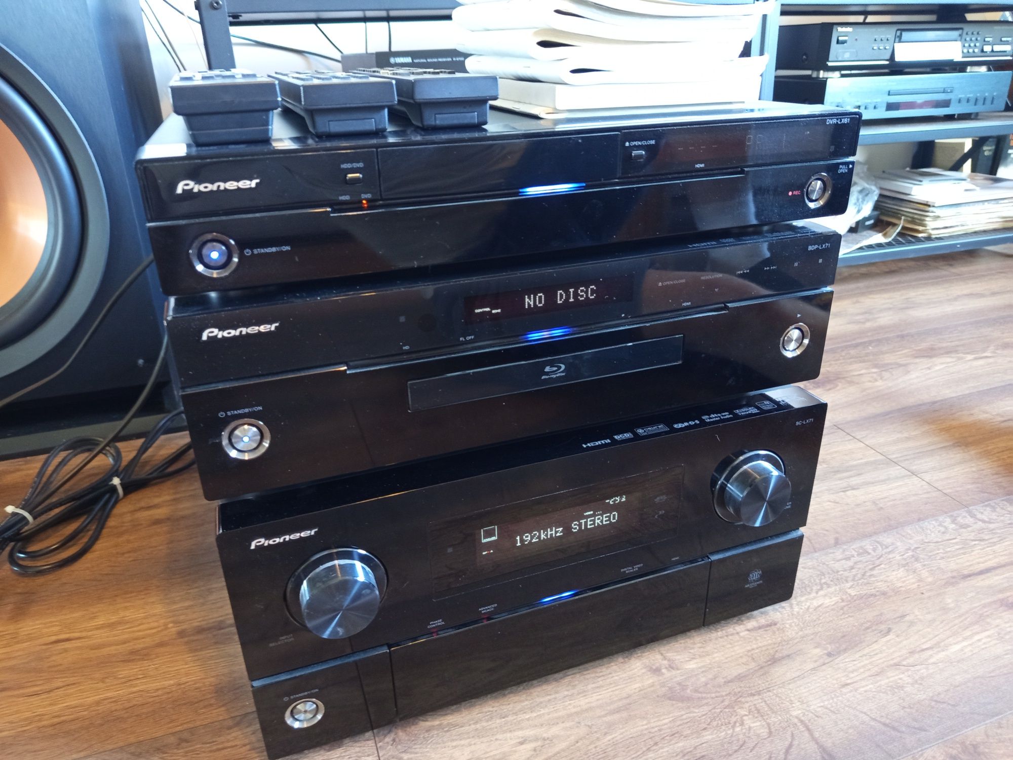 Mega zestaw Pioneer SC-LX71 blu-ray BDP-LX71 nagrywarka DVR-LX61 TOP
