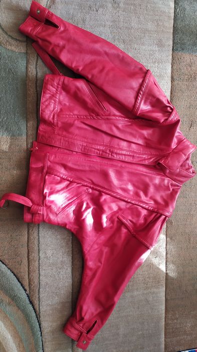 Kurtka damska skórzana prl M/L